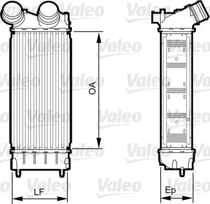 Радиатор интеркулера VALEO 818226