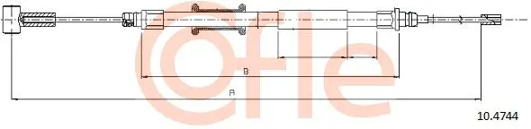 Трос стояночного тормоза COFLE 10.4744