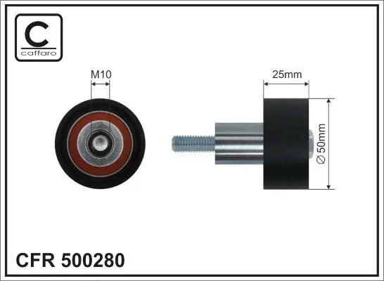 Ролик натяжителя ремня ГРМ CAFFARO 500280