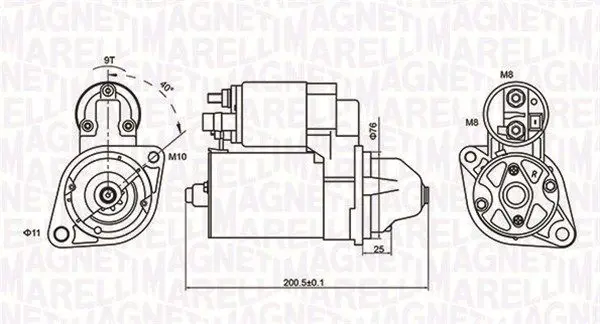 Стартер MAGNETI MARELLI 063721412010