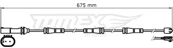 Датчик износа колодок передний TOMEX Brakes TX 31-35
