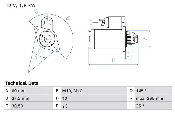 Стартер BOSCH 0 986 024 820