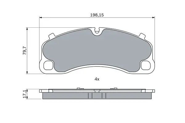 Тормозные колодки передние BOSCH 0 986 424 925