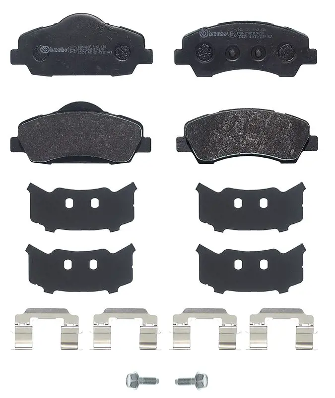 Тормозные колодки передние BREMBO P 61 138