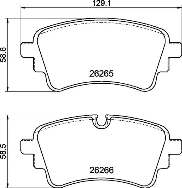 Тормозные колодки задние BREMBO P 85 186