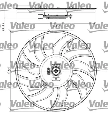 Вентилятор радиатора 400W VALEO 696350