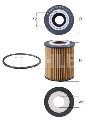 Масляный фильтр KNECHT OX 1237D