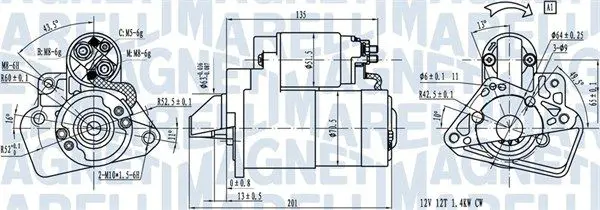 Стартер MAGNETI MARELLI 063721332010