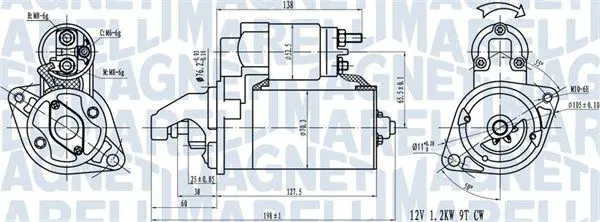 Стартер MAGNETI MARELLI 063721413010