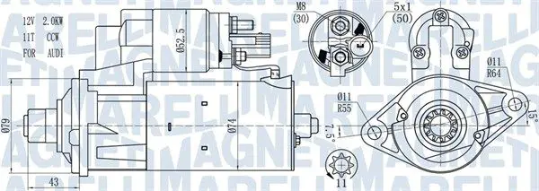 Стартер MAGNETI MARELLI 063721584010