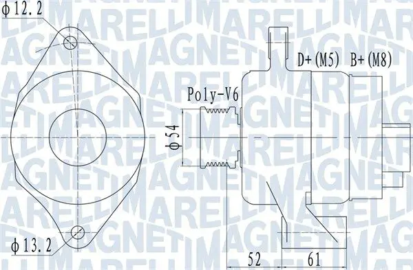 Генератор MAGNETI MARELLI 063732049010