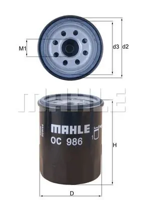 Масляный фильтр KNECHT OC 986