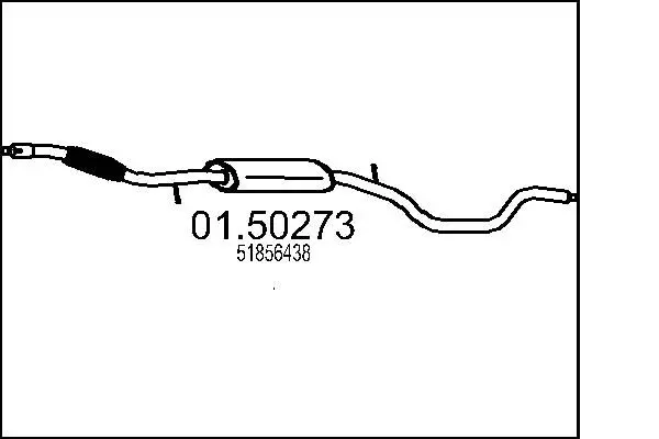 Глушитель средний MTS 01.50273