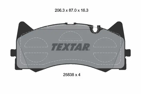 Тормозные колодки передние TEXTAR 2583801