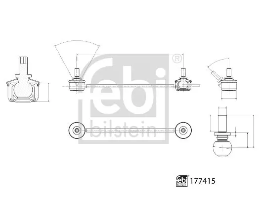 Стойка стабилизатора FEBI BILSTEIN 177415