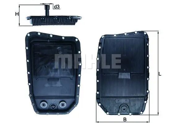 Поддон масляный коробки передач MAHLE HX 152