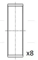 Вкладыш шатунный увеличенный на 0,25 mm FAI AutoParts BB2025-025