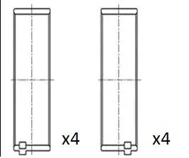 Вкладыш шатунный увеличенный на 0,25 mm FAI AutoParts BB2071-025