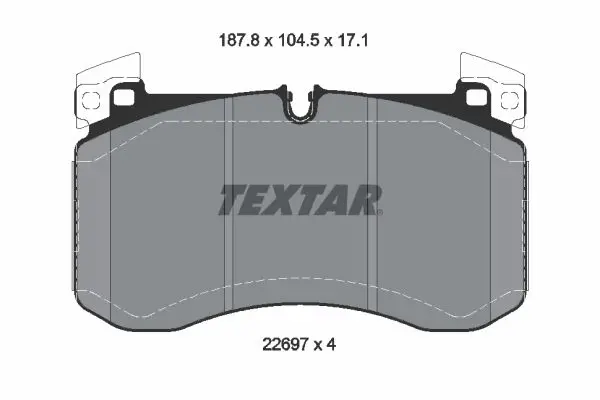 Тормозные колодки передние TEXTAR 2269701