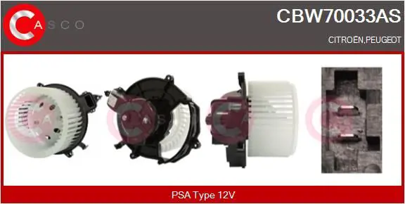 Вентилятор отопителя CASCO CBW70033AS