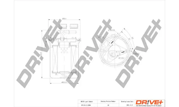 Топливный фильтр дизельный Dr!ve+ DP1110.13.0084