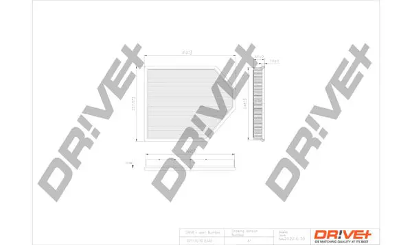 Воздушный фильтр Dr!ve+ DP1110.10.0340