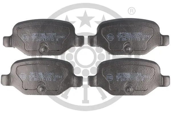 Тормозные колодки задние OPTIMAL BP-10390