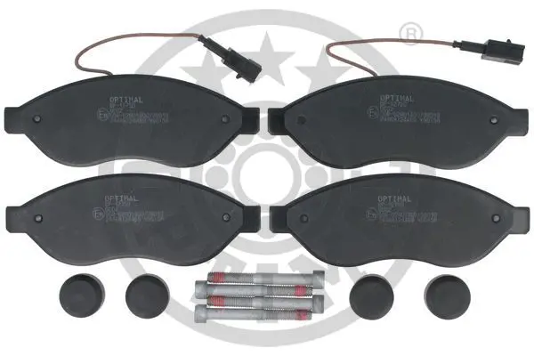 Тормозные колодки передние с датчиком OPTIMAL BP-12750