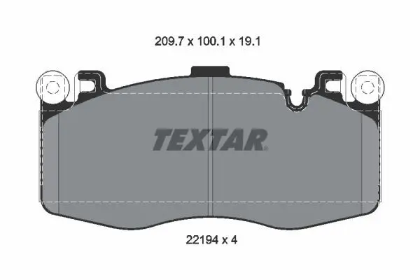 Тормозные колодки передние TEXTAR 2219401