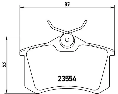 Тормозные колодки задние BREMBO P 68 024X