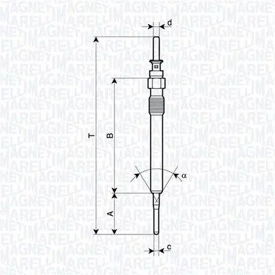 Свеча накаливания MAGNETI MARELLI 062900130304