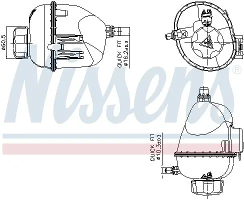 Бачок охлаждающей жидкости NISSENS 996317