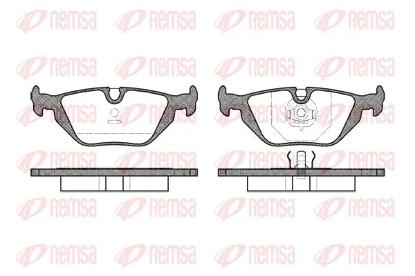 Тормозные колодки REMSA 0265.30