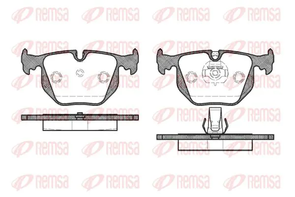 Тормозные колодки REMSA 0381.30