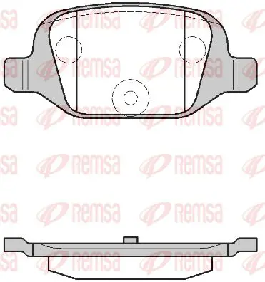 Тормозные колодки REMSA 0727.00