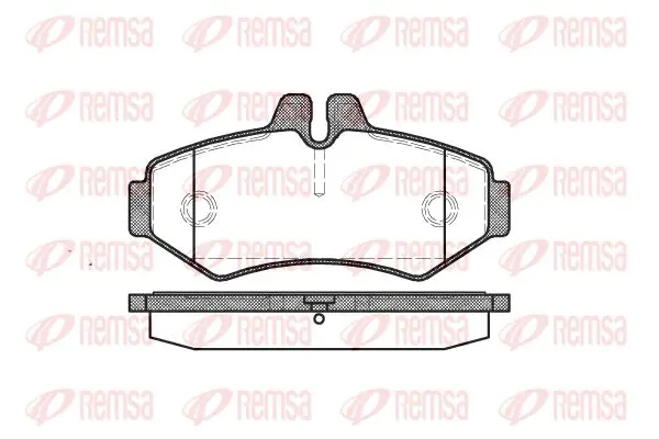 Тормозные колодки REMSA 0733.00