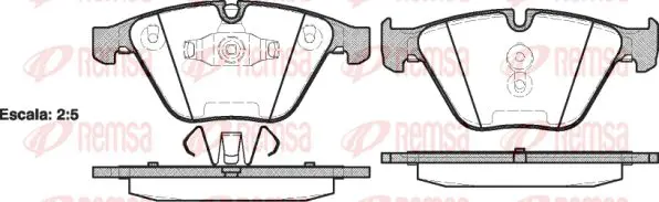 Тормозные колодки REMSA 0857.10