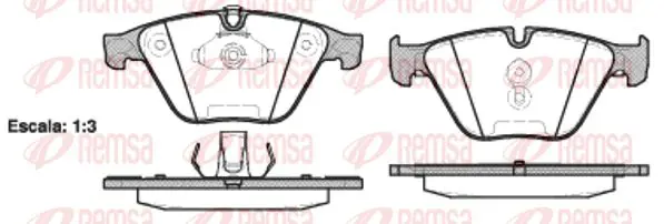 Тормозные колодки REMSA 0857.20