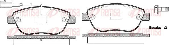 Тормозные колодки REMSA 0859.11