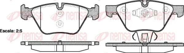 Тормозные колодки REMSA 1052.10