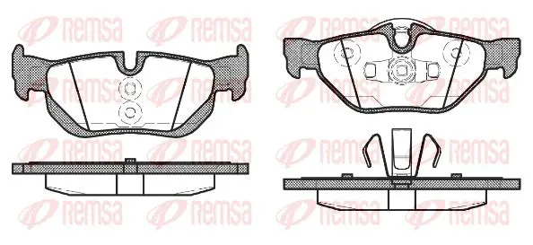 Тормозные колодки REMSA 1145.10