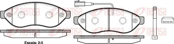Тормозные колодки REMSA 1237.01