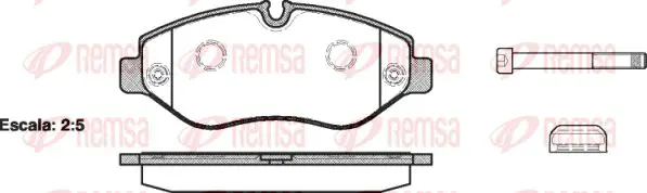 Тормозные колодки REMSA 1245.00