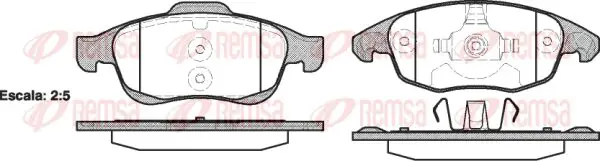 Тормозные колодки REMSA 1248.00