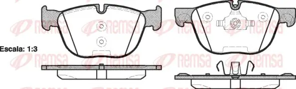 Тормозные колодки REMSA 1297.00