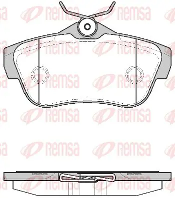 Тормозные колодки REMSA 1299.00