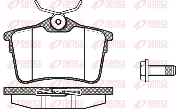 Тормозные колодки REMSA 1382.00