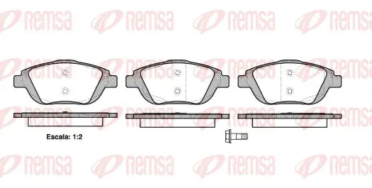 Тормозные колодки REMSA 1392.00