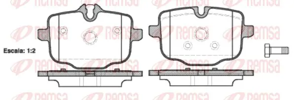 Тормозные колодки REMSA 1433.00