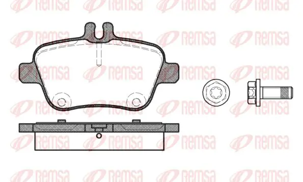 Тормозные колодки REMSA 1477.00